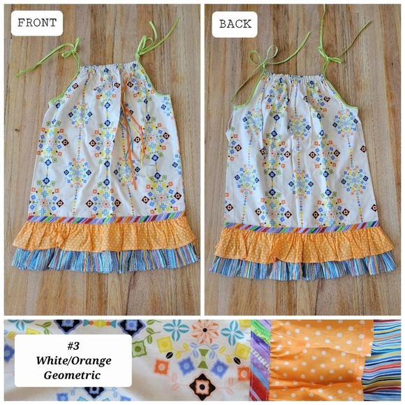 Kids Handmade boho patch Dress  Available Hand-sewn High Quality - Picture 6 of 11
